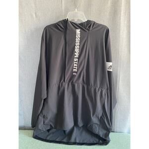Adidas Mississippi State Bulldogs Under the Lights Sideline Hooded Windbreaker L